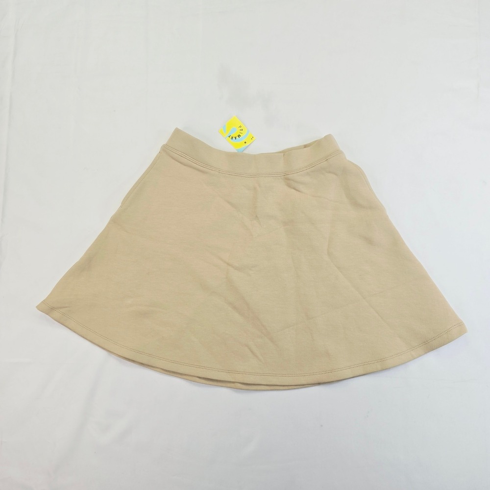 Primary Girls Skater Skirt Size 10 Tan Beige Casual Cotton Blend A-Line